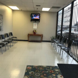 Waiting room of 45 North Medical Clinic in Houston, TX